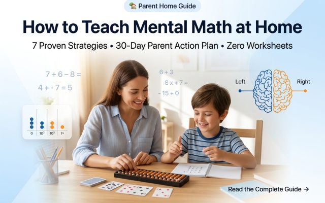 How to Teach Mental Math to Kids at Home: Parent’s Complete Guide (2026)