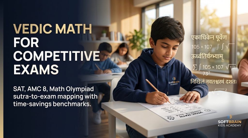 Vedic math division tricks showing student solving division problem using Paravartya sutra